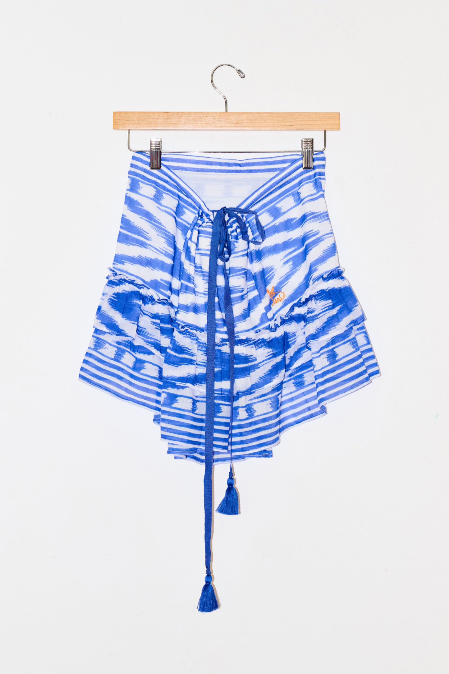 Cinch Back Mini Skirt | Cotton Gauze