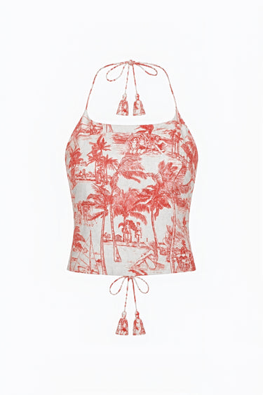 Poinciana Tank | Silk Dupioni
