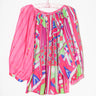 Shirred Half Placket Blouse | Cotton Voile Coniglio Palm Beach