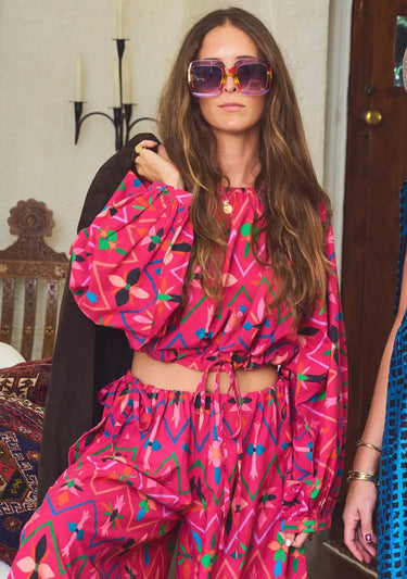 Sailfish Blouse | Cotton Poplin Coniglio Palm Beach