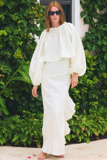 Worth Crop Top | Silk Dupioni