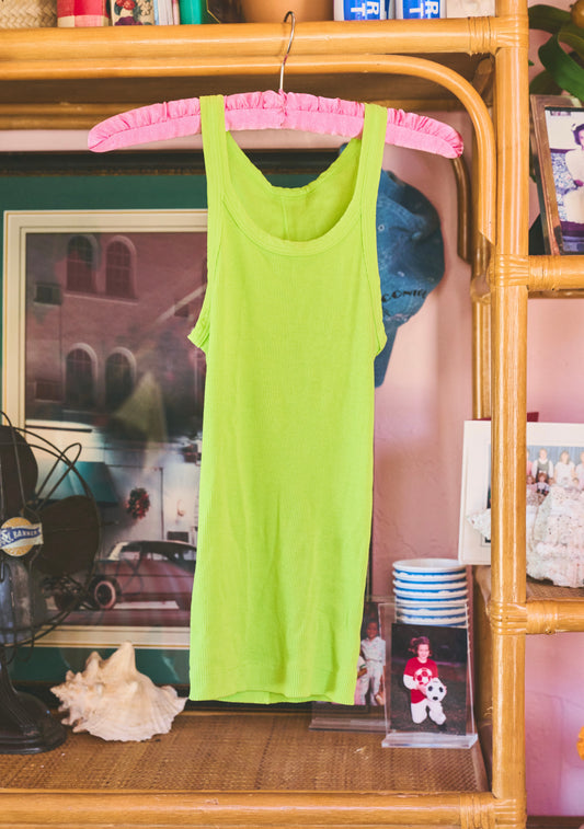 Scoop Neck Tank | Ribbed Cotton