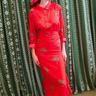 Classic Button Down | Cotton Voile Coniglio Palm Beach