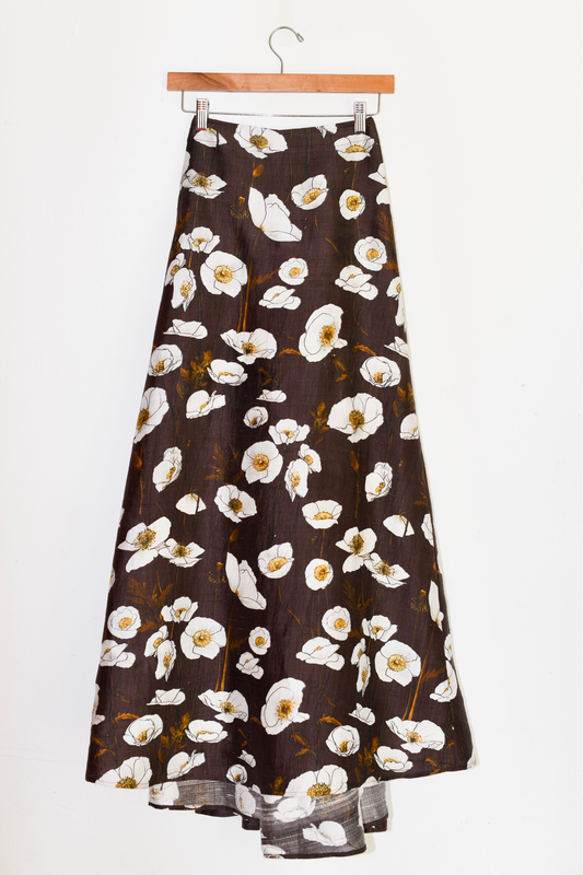 Adjustable Maxi Bustle Skirt | Silk Dupioni