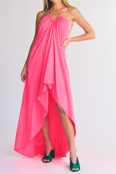 Seaspray Halter Maxi Dress | Cotton Voile
