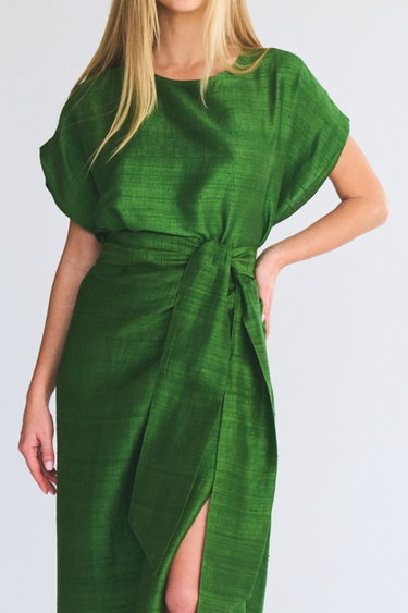 Eve Crop Top | Silk Dupioni