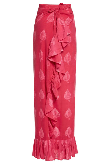 Ruffle Power Pareo™ | Cotton Voile Shibori Coniglio Palm Beach