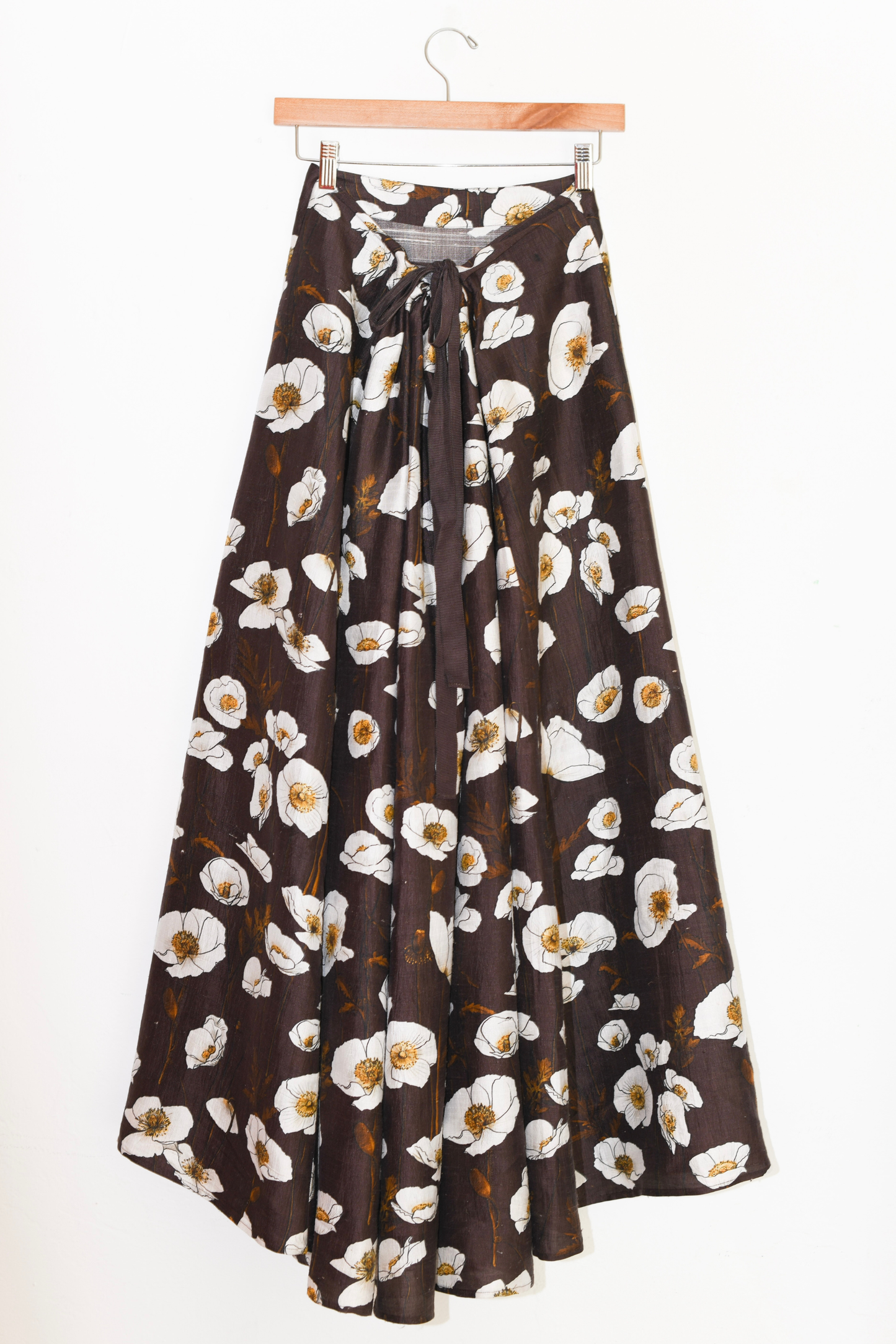 Adjustable Maxi Bustle Skirt | Silk Dupioni