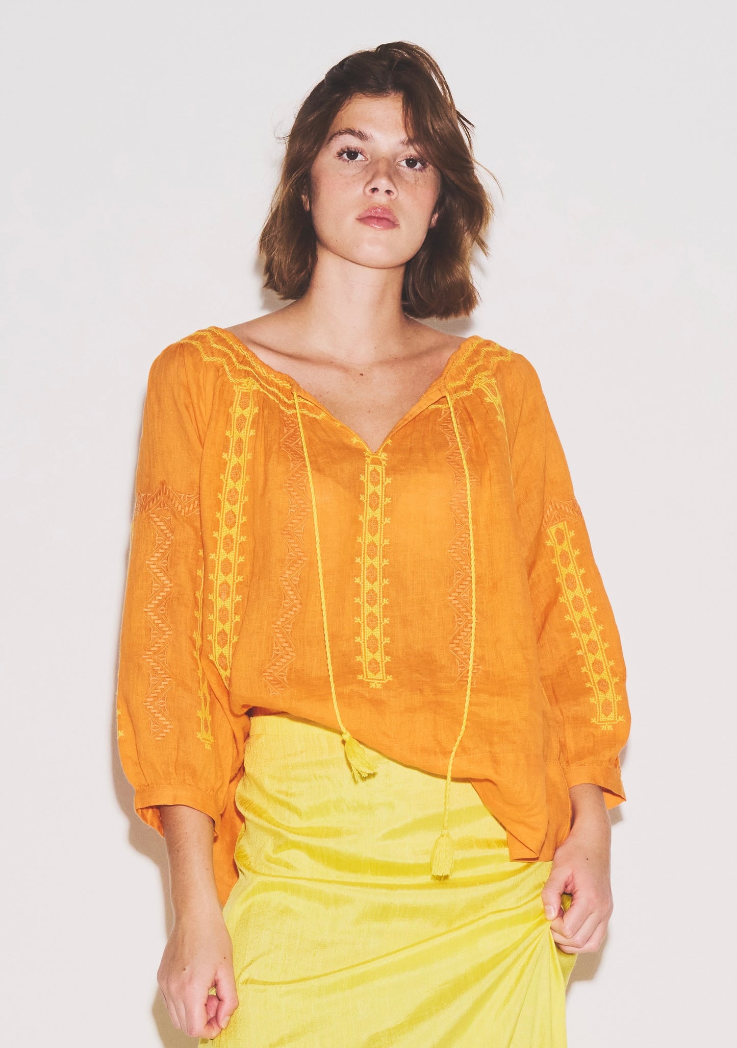 Embroidered Delray Blouse