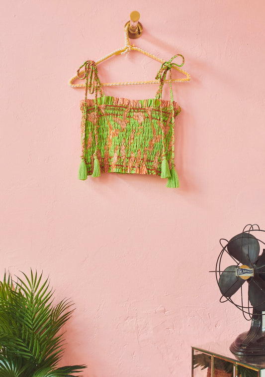 Smocked Tube Top | Cotton Poplin