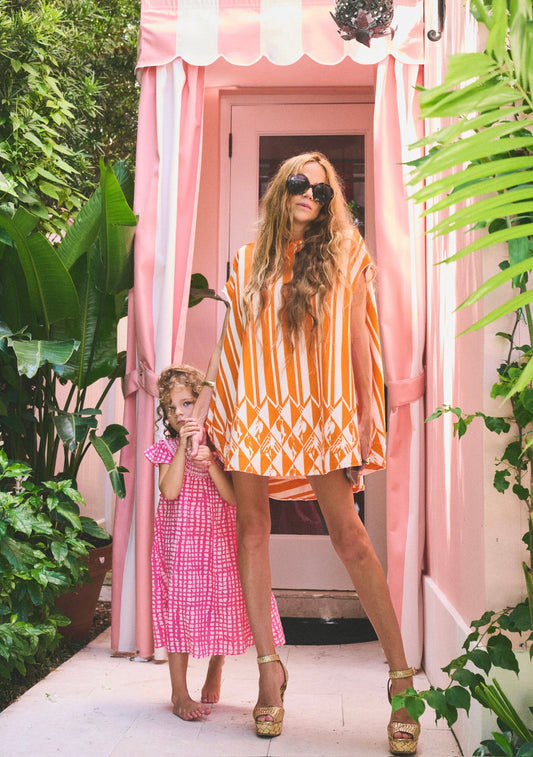 Poncho Mini Dress | Cotton Terry