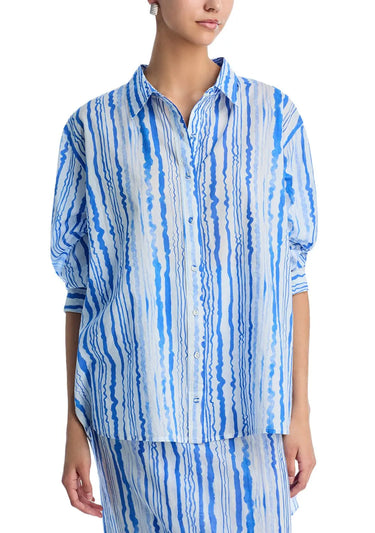 Classic Button Down | Cotton Voile Coniglio Palm Beach