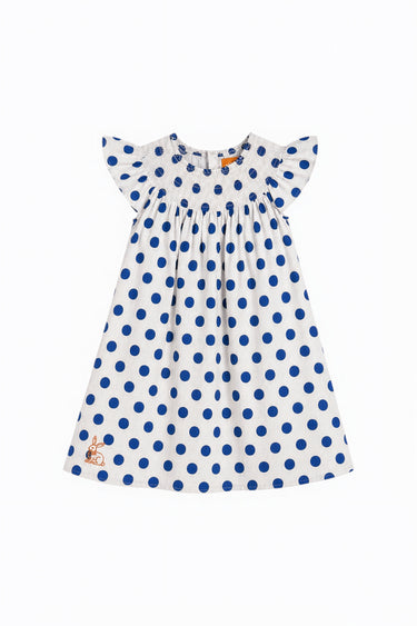 Kids Willa Smocked Mini Dress | Cotton Cambric