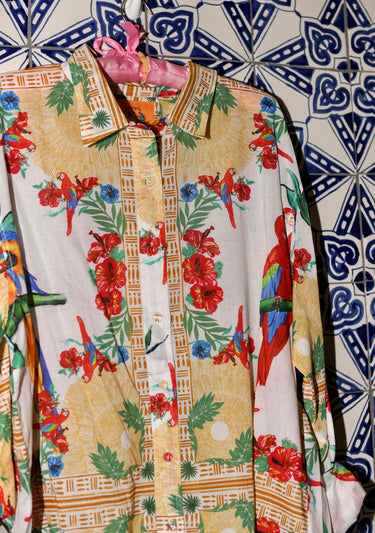 Classic Button Down | Cotton Voile Coniglio Palm Beach