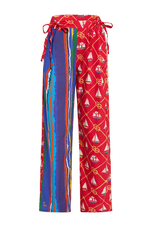 Mixed Move and Groove Snap Pant | Cotton Poplin