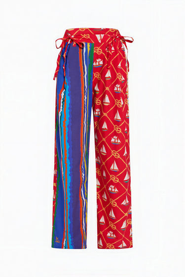 Move and Groove Snap Pant | Cotton Poplin - VARIEGATED STRIPE KALEIDOSCOPIC + MIXED Coniglio Palm Beach