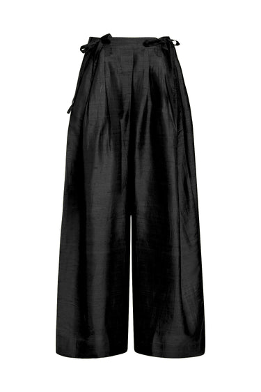 Banyan Pleated Snap Pant | Silk Dupioni