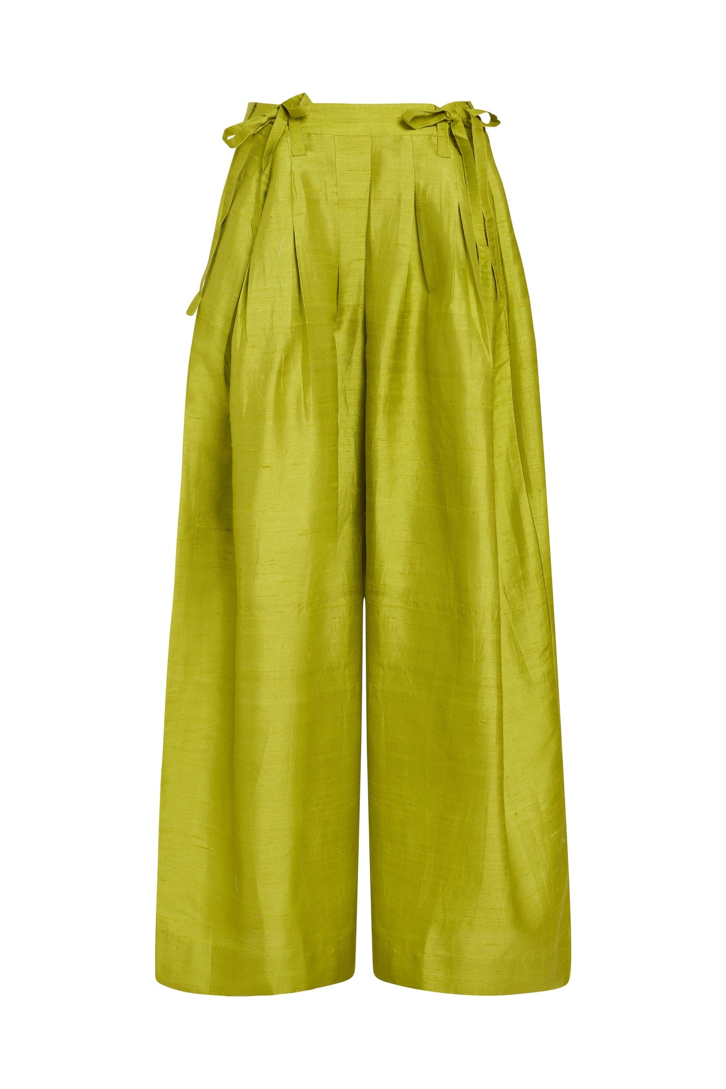Banyan Pleated Snap Pant | Silk Dupioni