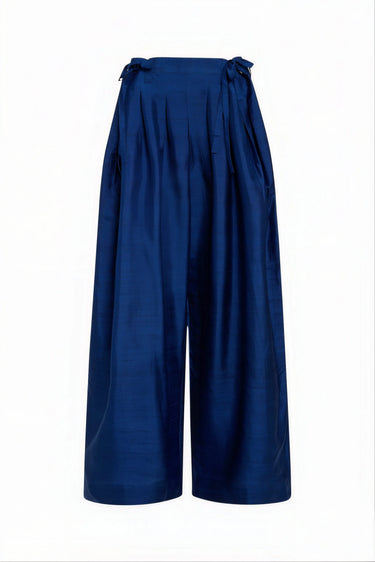 Banyan Pleated Snap Pant | Silk Dupioni