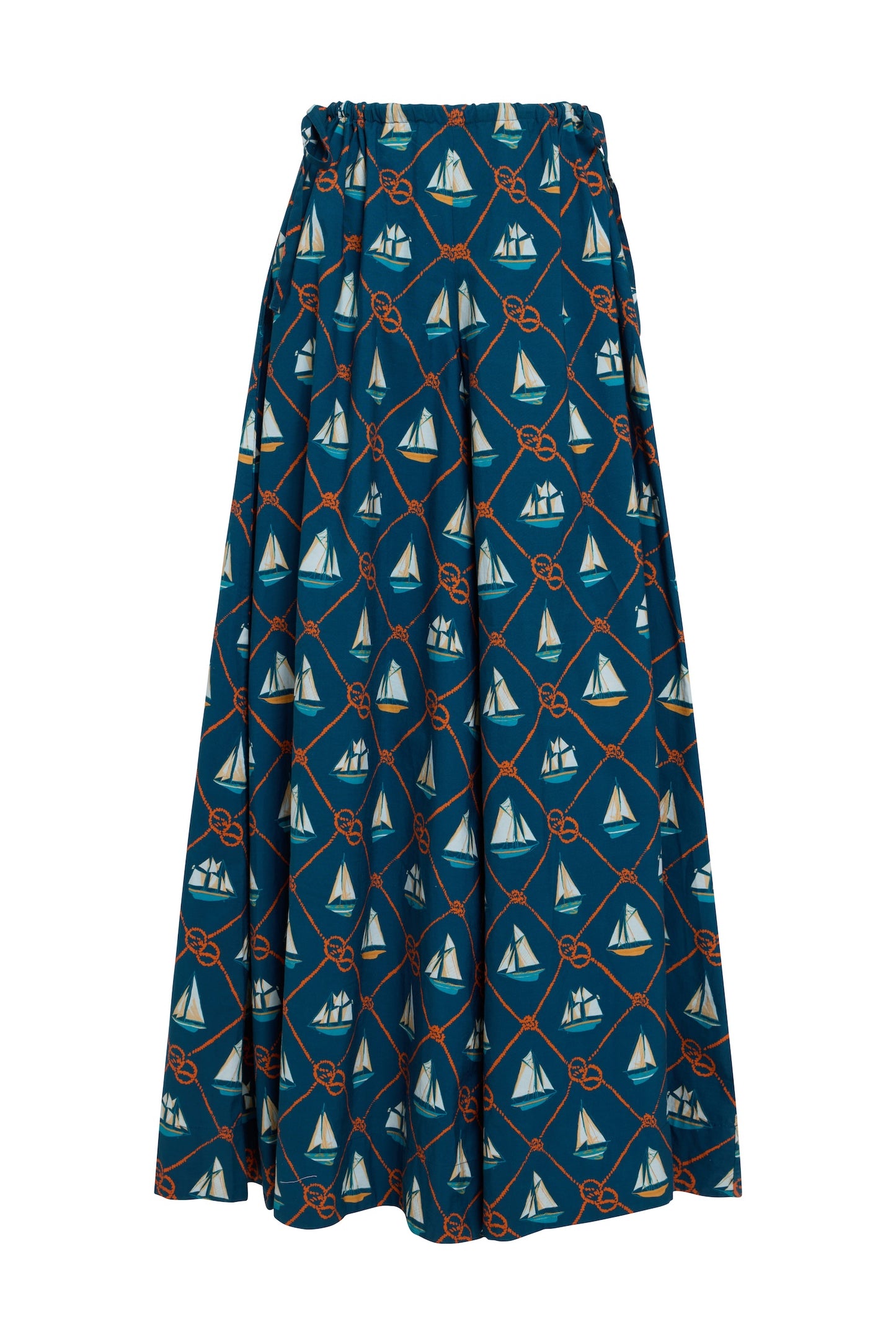 Exaggerated Wide Leg Esplanade Pant | Cotton Poplin