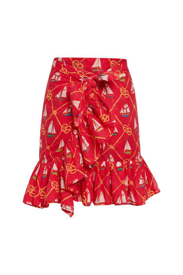 Mini Ruffle Power Pareo | Cotton Gauze Coniglio Palm Beach