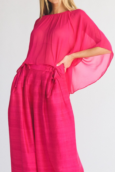 Cricket Flutter Sleeve Top | Chiffon