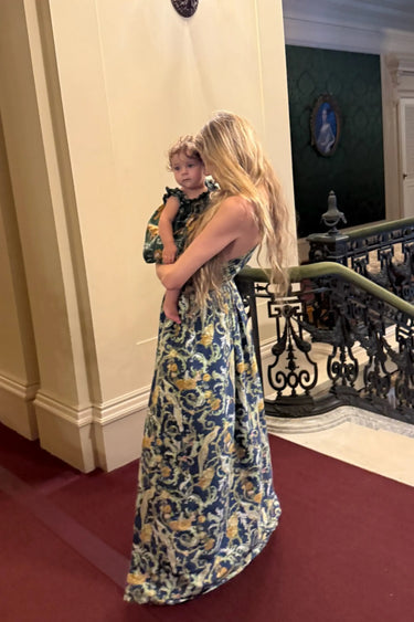 Pinafore Maxi Dress | Silk Dupioni Coniglio Palm Beach