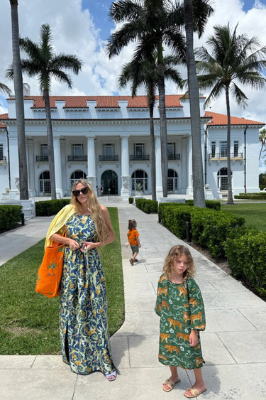Pinafore Maxi Dress | Silk Dupioni Coniglio Palm Beach