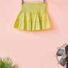 Smocked Micro Mini Skirt | Cotton Poplin Coniglio Palm Beach