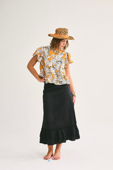 Manalapan Top | Cotton Voile Coniglio Palm Beach