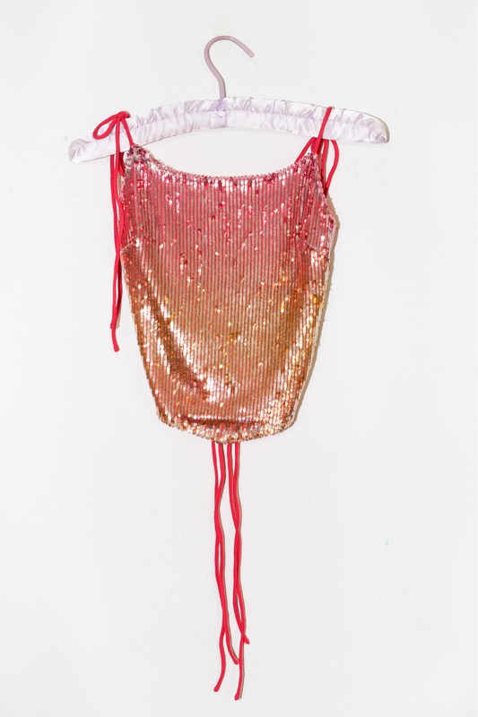 Reed Tie Top | Sequin