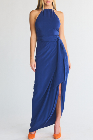 Sloane Wrap Around Slit Midi Skirt | Silk CDC
