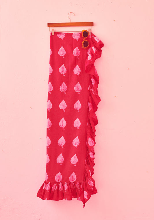 Ruffle Power Pareo™ | Cotton Voile Shibori