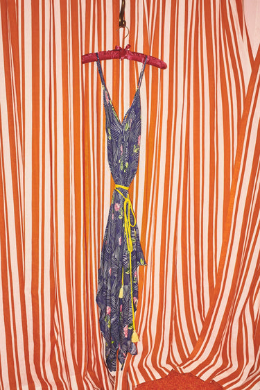 Handkerchief Dress | Viscose Lurex Coniglio Palm Beach