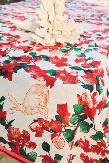 Standard Tablecloth in Coniglio Botanical Rust Coniglio Palm Beach