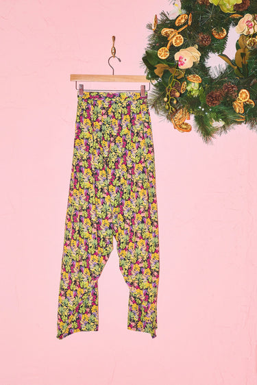 Adjustable Waist Harem Pant | Cotton Seersucker Coniglio Palm Beach