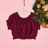 Laurie Crop Top | Silk Dupioni Coniglio Palm Beach
