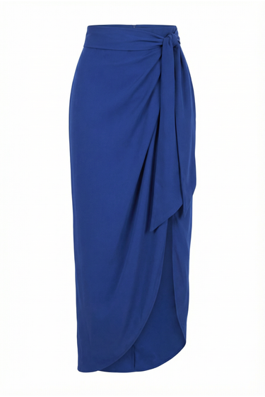 Sloane Wrap Around Slit Midi Skirt | Silk CDC