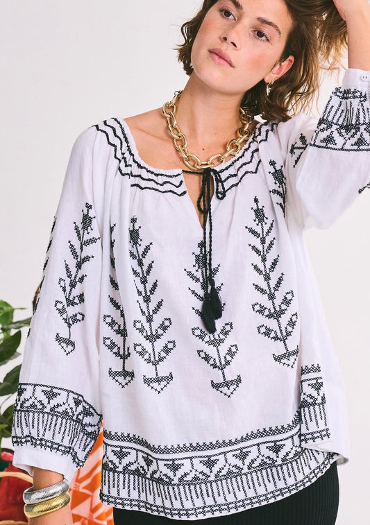 Delray Blouse | Linen