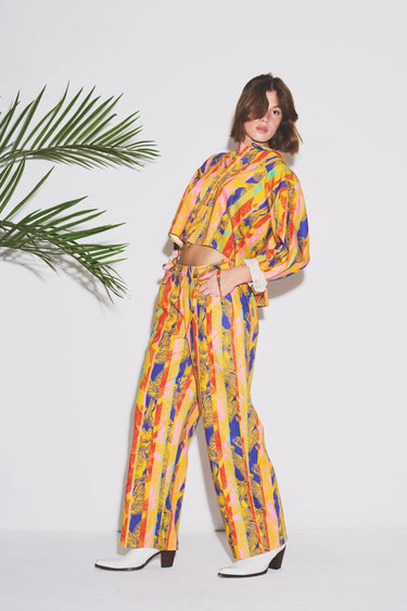 Move and Groove Snap Pant | Denim Coniglio Palm Beach