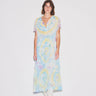 Tiered Midi Dress | Viscose Chiffon Coniglio Palm Beach