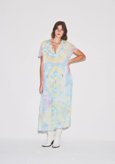 Tiered Midi Dress | Viscose Chiffon Coniglio Palm Beach
