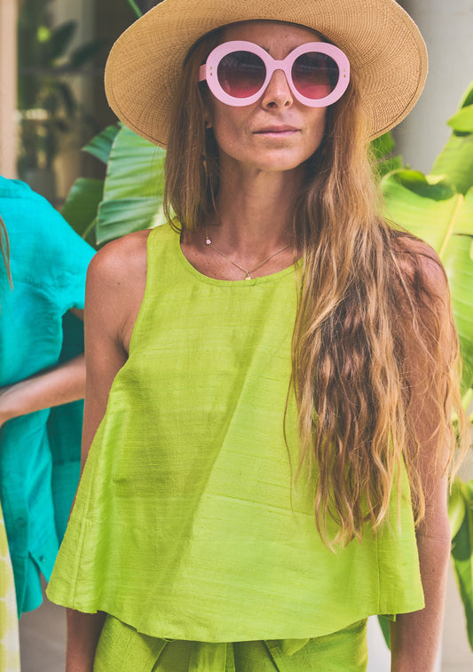 Shift Tank | Silk Dupioni