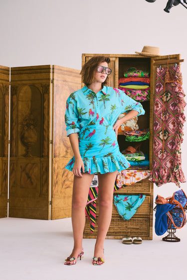 Mini Ruffle Power Pareo | Cotton Gauze