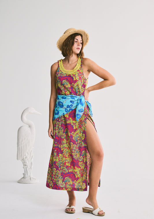 Palmo Midi Dress | Seersucker