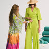 Two Panel Wrap Pant | Linen Jersey Coniglio Palm Beach