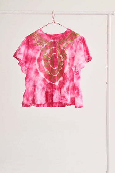 Manalapan Top | Cotton Cambric Coniglio Palm Beach