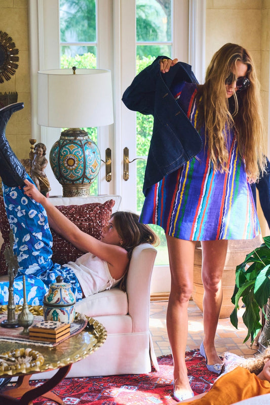 Short Sleeve Dune Mini Dress | Silk Dupioni