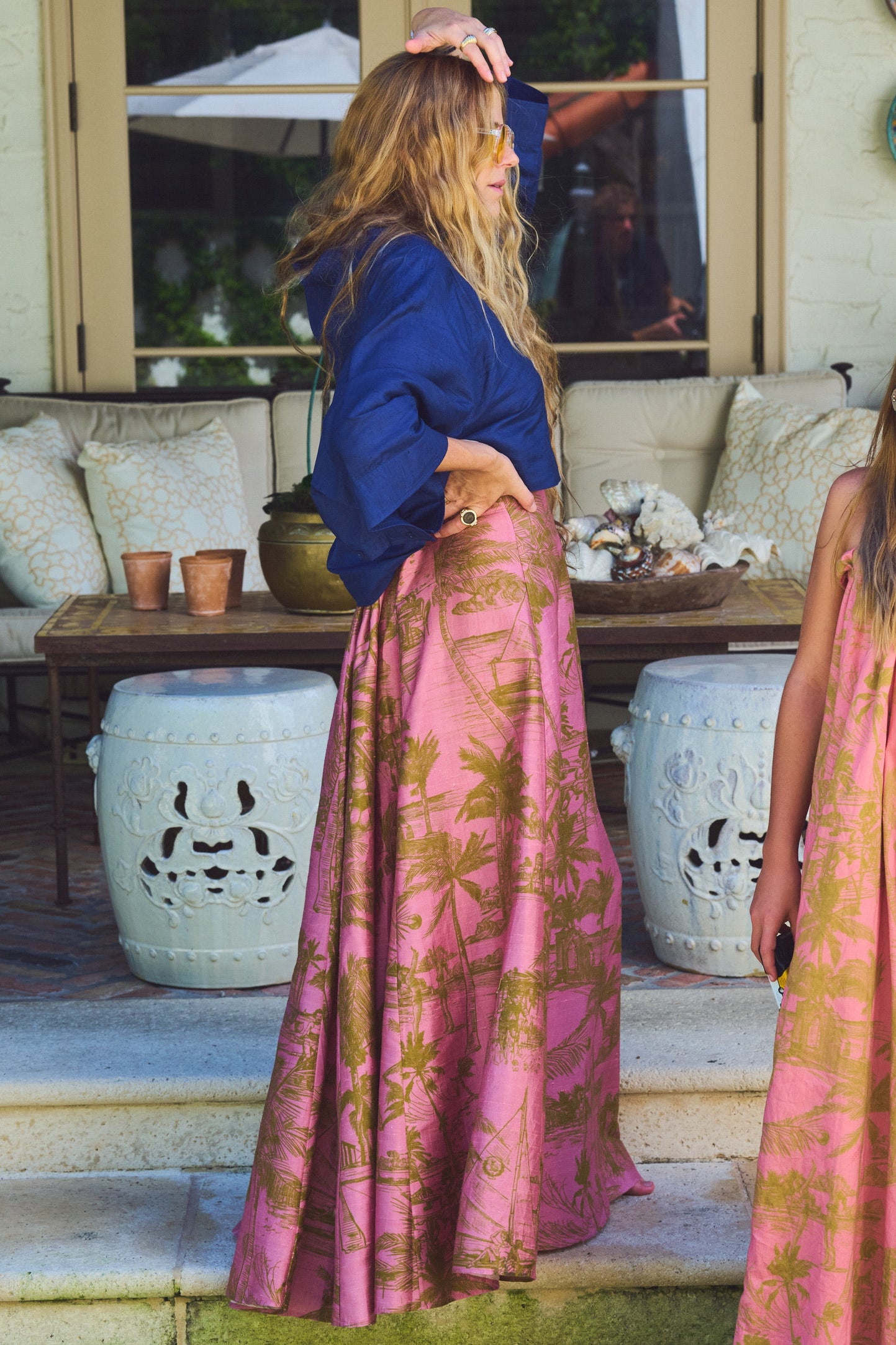 Adjustable Maxi Bustle Skirt | Silk Dupioni