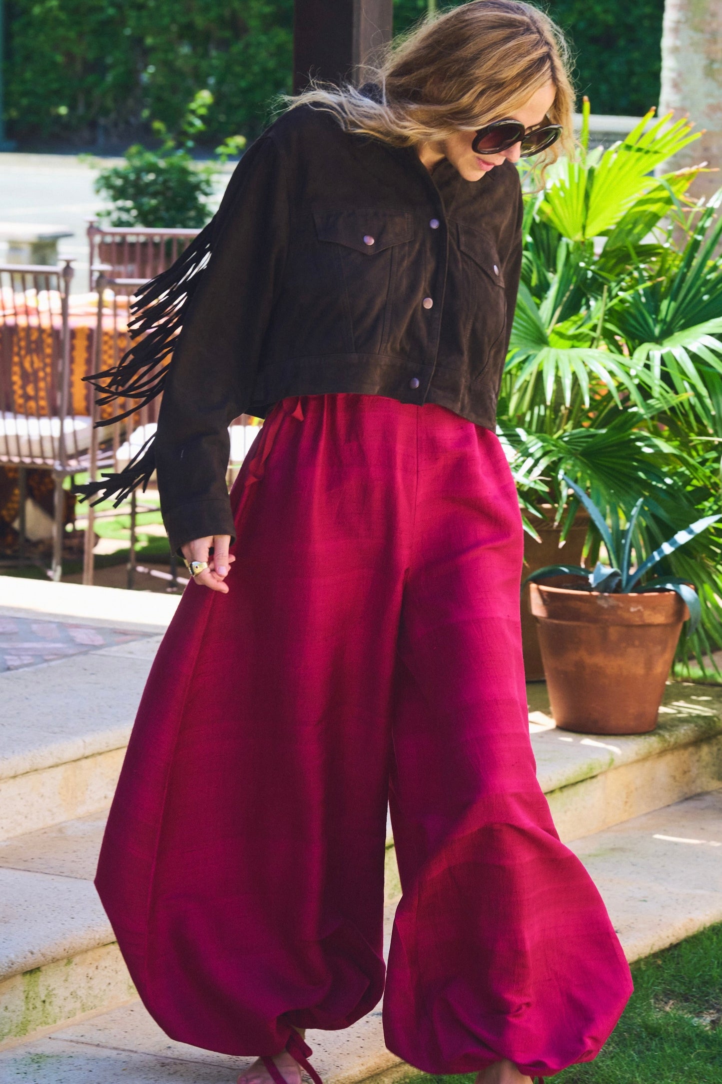 Bubble Pant | Silk Dupioni